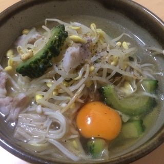 ヘルシー簡単！夏塩ラーメン！